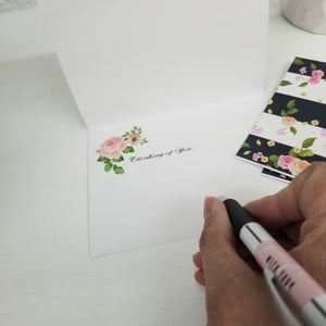 Rose Floral - Note Card