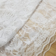 Rose Lace Veil-White