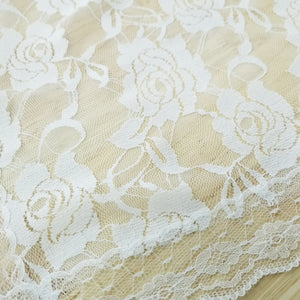 Rose Lace Veil-White