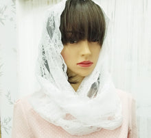 Elegant Lace Veil for Women – Perfect for Rekigious and Special Occasions White