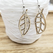 Wood Shape Cut Out Earrings