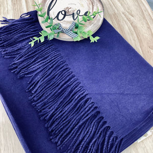 Luxurious Softer Than Cashmere Women's Shawl/Scarf Navy