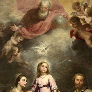 Holy Trinity and Holy Family Canvas